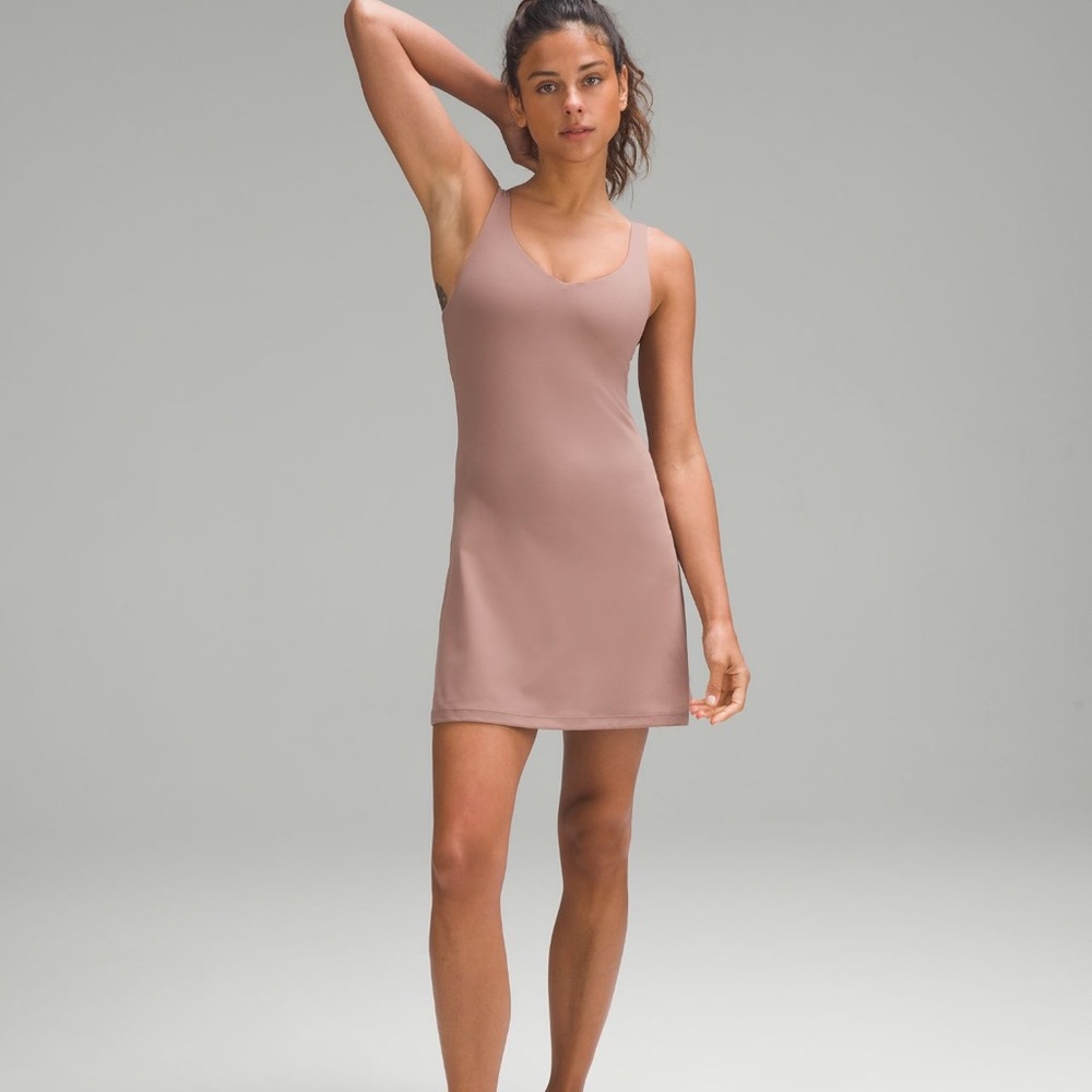 NWT LULULEMON Align athletic Dress- Twilight Rose with Built in Bra + Shorts
